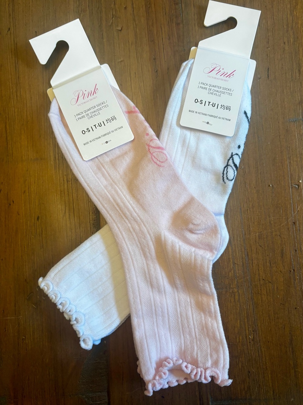 NWT Victoria’s Secret pointelle socks - 2 pack